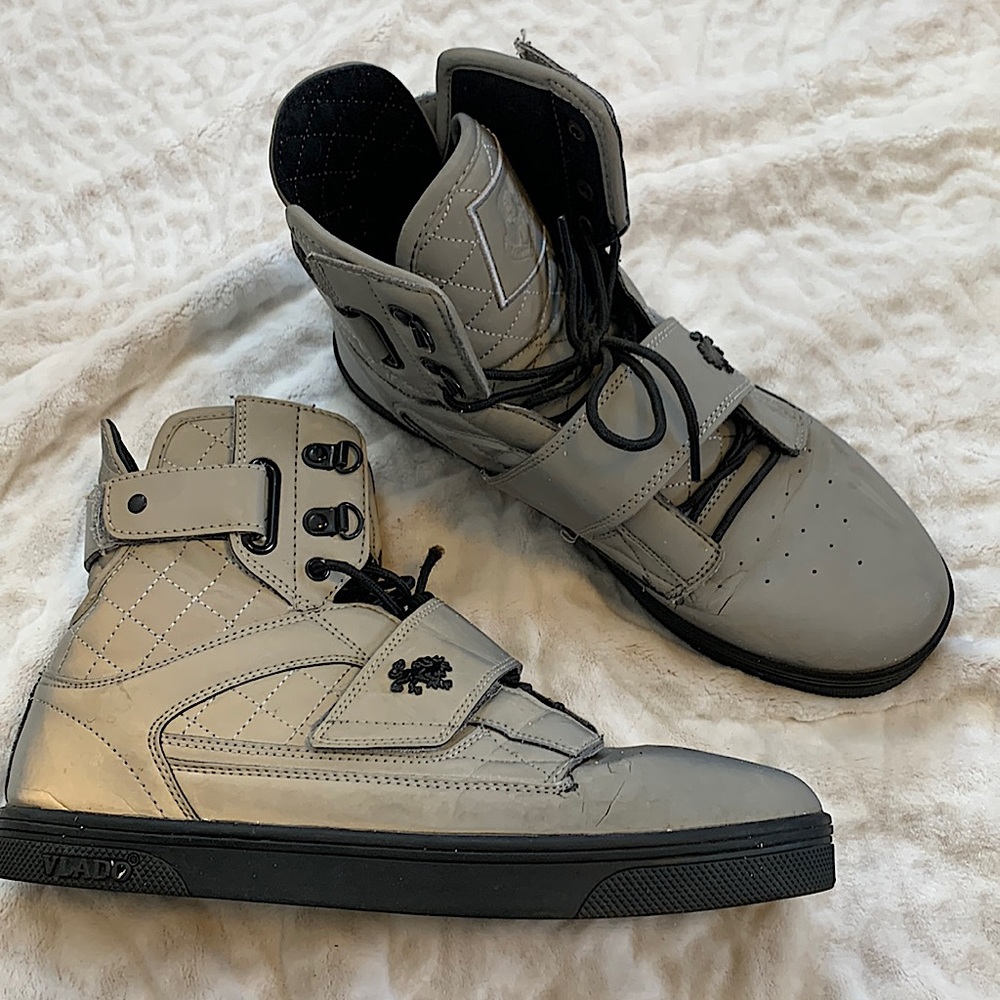 RARE Discontinued Vlado Atlas IG-1500-R3 Reflective High Tops Size 9